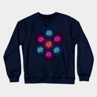 Stained glass flowers Crewneck Sweatshirt